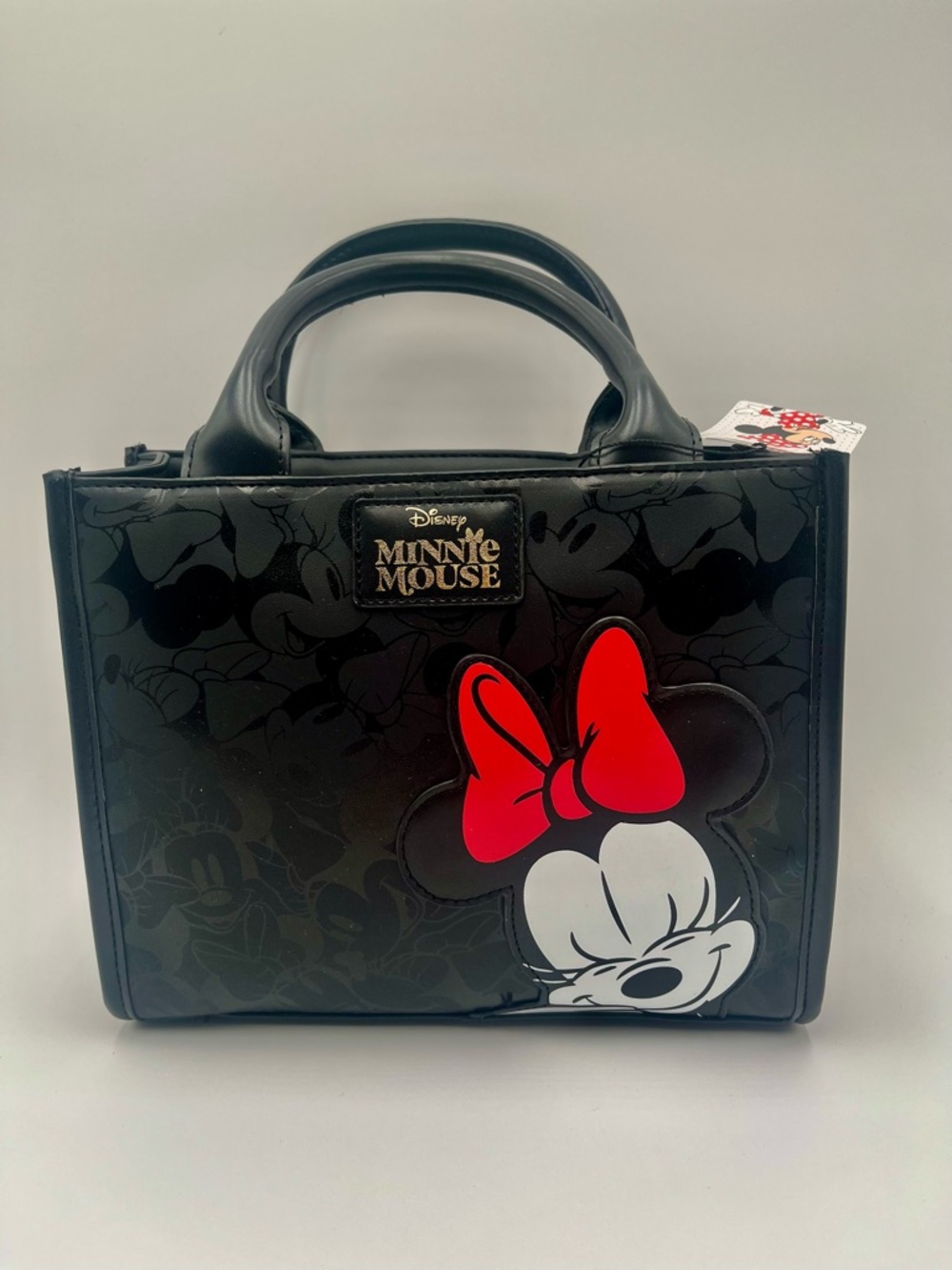 Primark Minnie Mouse Black Crossbody Bag with Red Bow